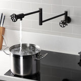 Belknap Two-Handle Wall Mount Pot Filler