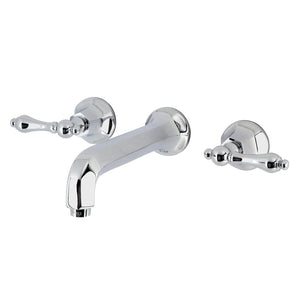 Metropolitan Double-Handle 3-Hole Wall Mount Bathroom Faucet