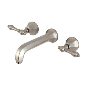 Metropolitan Double-Handle 3-Hole Wall Mount Bathroom Faucet