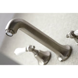 Metropolitan Double-Handle 3-Hole Wall Mount Bathroom Faucet