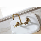 Concord Two-Handle 2-Hole Wall Mount Kitchen Faucet