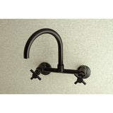 Concord Two-Handle 2-Hole Wall Mount Kitchen Faucet