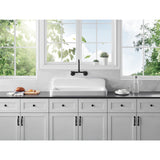 Concord Double-Handle 2-Hole Wall-Mount Bridge Kitchen Faucet