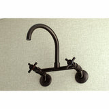 Concord Two-Handle 2-Hole Wall Mount Kitchen Faucet