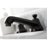 Bel-Air Two-Handle 3-Hole Deck Mount Widespread Bathroom Faucet with Brass Pop-Up Drain