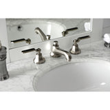 Whitaker Two-Handle 3-Hole Deck Mount Widespread Bathroom Faucet with Brass Pop-Up Drain