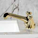 Two-Handle 3-Hole Deck Mount Widespread Bathroom Faucet with Brass Pop-Up Drain