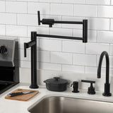 Kaiser Single-Hole Deck Mount Pot Filler