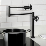 Belknap Two-Handle Deck Mount Pot Filler