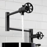 Belknap Two-Handle Deck Mount Pot Filler