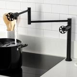 Belknap Two-Handle Deck Mount Pot Filler