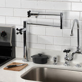 Duchess Two-Handle 1-Hole Deck Mount Pot Filler Faucet