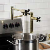 Duchess Two-Handle 1-Hole Deck Mount Pot Filler Faucet