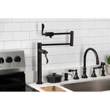 Century Single-Hole Deck Mount Pot Filler