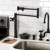 Duchess Two-Handle 1-Hole Deck Mount Pot Filler Faucet