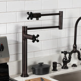 Duchess Two-Handle 1-Hole Deck Mount Pot Filler Faucet