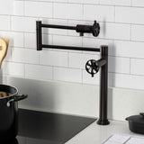 Belknap Two-Handle Deck Mount Pot Filler