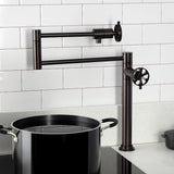 Belknap Two-Handle Deck Mount Pot Filler