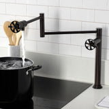 Belknap Two-Handle Deck Mount Pot Filler