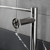 Wendell Two-Handle 1-Hole Deck Mount Pot Filler Faucet with Knurled Handle