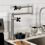 Duchess Two-Handle 1-Hole Deck Mount Pot Filler Faucet