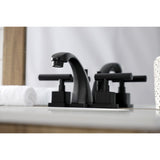 Claremont Two-Handle 3-Hole Deck Mount Widespread Bathroom Faucet with Brass Pop-Up Drain