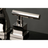 Claremont Two-Handle 3-Hole Deck Mount Widespread Bathroom Faucet with Brass Pop-Up Drain