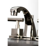 Claremont Two-Handle 3-Hole Deck Mount Widespread Bathroom Faucet with Brass Pop-Up Drain