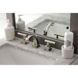 Claremont Two-Handle 3-Hole Deck Mount Widespread Bathroom Faucet with Brass Pop-Up Drain