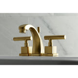 Claremont Two-Handle 3-Hole Deck Mount Widespread Bathroom Faucet with Brass Pop-Up Drain