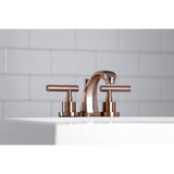 Manhattan Two-Handle 3-Hole Deck Mount Widespread Bathroom Faucet with Brass Pop-Up Drain