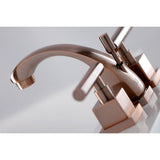 Claremont Two-Handle 3-Hole Deck Mount Widespread Bathroom Faucet with Brass Pop-Up Drain