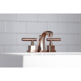 Claremont Two-Handle 3-Hole Deck Mount Widespread Bathroom Faucet with Brass Pop-Up Drain