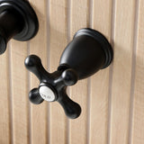 Two-Handle 3-Hole Wall Mount Roman Tub Faucet