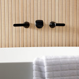 Hallerbos Two-Handle 3-Hole Wall Mount Roman Tub Faucet