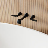 Hallerbos Two-Handle 3-Hole Wall Mount Roman Tub Faucet