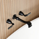 Hallerbos Two-Handle 3-Hole Wall Mount Roman Tub Faucet