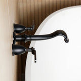 Hallerbos Two-Handle 3-Hole Wall Mount Roman Tub Faucet