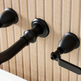 Hallerbos Two-Handle 3-Hole Wall Mount Roman Tub Faucet