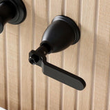 Hallerbos Two-Handle 3-Hole Wall Mount Roman Tub Faucet