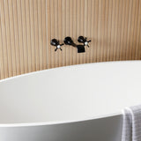 Hamilton Two-Handle 3-Hole Wall Mount Roman Tub Faucet