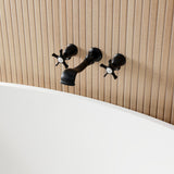 Hamilton Two-Handle 3-Hole Wall Mount Roman Tub Faucet