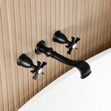 Hamilton Two-Handle 3-Hole Wall Mount Roman Tub Faucet