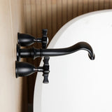 Hamilton Two-Handle 3-Hole Wall Mount Roman Tub Faucet