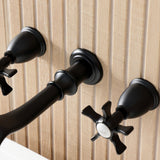 Hamilton Two-Handle 3-Hole Wall Mount Roman Tub Faucet