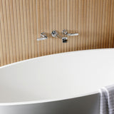 Hallerbos Two-Handle 3-Hole Wall Mount Roman Tub Faucet