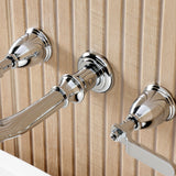 Hallerbos Two-Handle 3-Hole Wall Mount Roman Tub Faucet