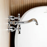 Hamilton Two-Handle 3-Hole Wall Mount Roman Tub Faucet