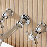 Hamilton Two-Handle 3-Hole Wall Mount Roman Tub Faucet