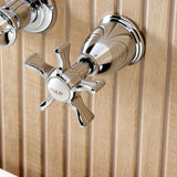 Hamilton Two-Handle 3-Hole Wall Mount Roman Tub Faucet